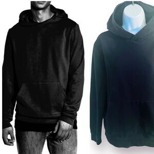 The Rail Front Pouch Pocket No Drawstring Pullover Classic Hoodie Sweatshirt M